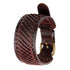 braunes rohleder armband herren manschette breitarmband uniqal sale